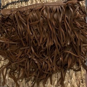 Steve Madden fringe brown bag